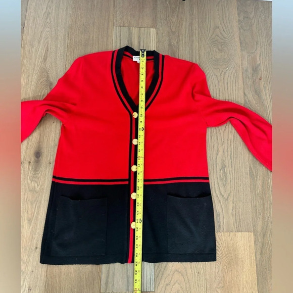 Criselda for Rustan's Red and Black Cardigan with Gold Buttons Large - Picture 11 of 11